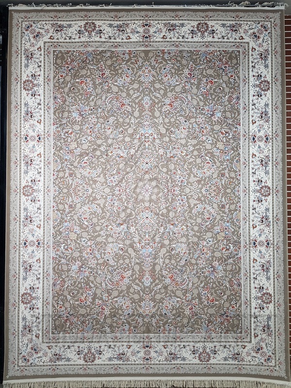  فرش زمرد مشهد 1200 شانه تراکم 3600 کد 37001 برجسته 